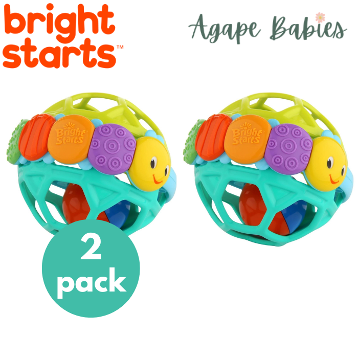 [2-Pack] Bright Starts Flexi Ball Toy