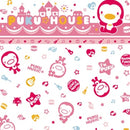 Puku Playpen Mattress With Pillow And Bolster Set (26x38x2 inches) - Music Pink