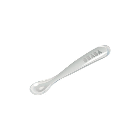 Beaba Ergonomic 1st Age Silicone spoon -  Light Mist