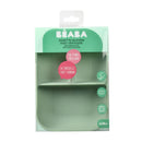 Beaba Silicone Suction Divided Plate - Sage Green