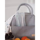 Beaba 2nd Stage Silicone Spoons & Case (2 Pack) - Velvet Grey/Sage Green