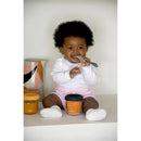 Beaba 1st Stage Silicone Spoons Two-tone Travel Set with Case - Mineral/Sage Green