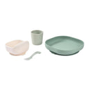 Beaba Silicone Suction Meal Set - Sage/Misty Green