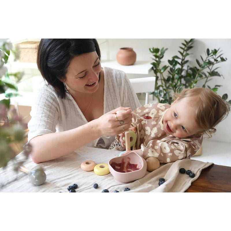 Beaba Silicone Suction Bowl - Cotton Candy