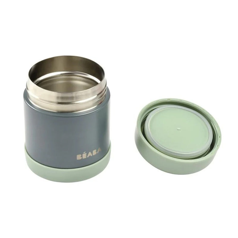 Beaba Stainless Steel Isothermal Portion 300 ml (Mineral Grey / Sage Green)