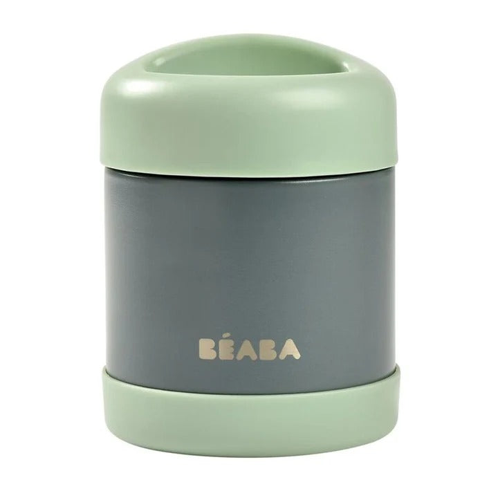 Beaba Stainless Steel Isothermal Portion 300 ml (Mineral Grey / Sage Green)