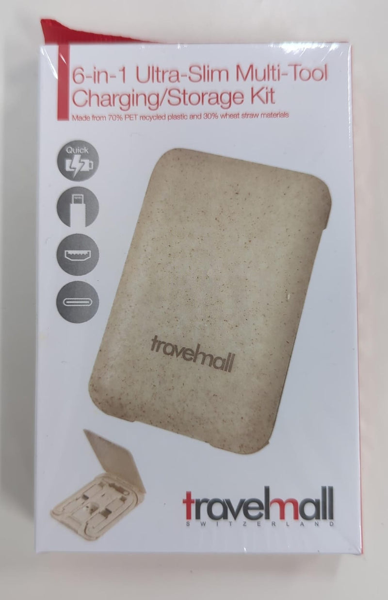 Travelmall Eco-Friendly Ultra Slim Multi-Tool Charging/Storage Kit