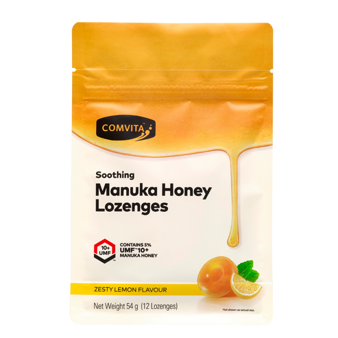 [2-Pack] Comvita Manuka Honey Lozenges - Lemon & Honey, 12s