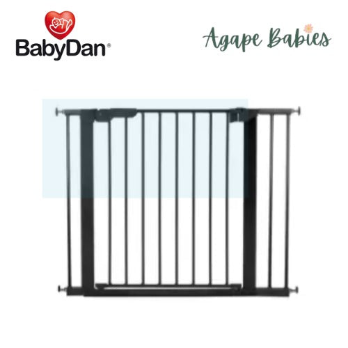 Baby Dan Premier Pressure Fit Safety Gate with 3 extensions (Black)