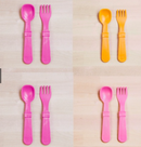 [Made in USA] Re-Play Utensils 4 sets Forks & Spoons - Girl