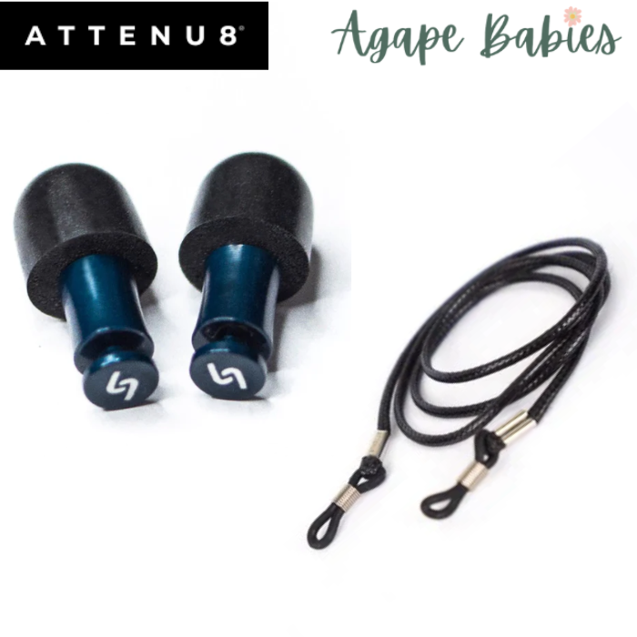 ATTENU8 Ear plugs - Midnight Blue (With Lanyard)