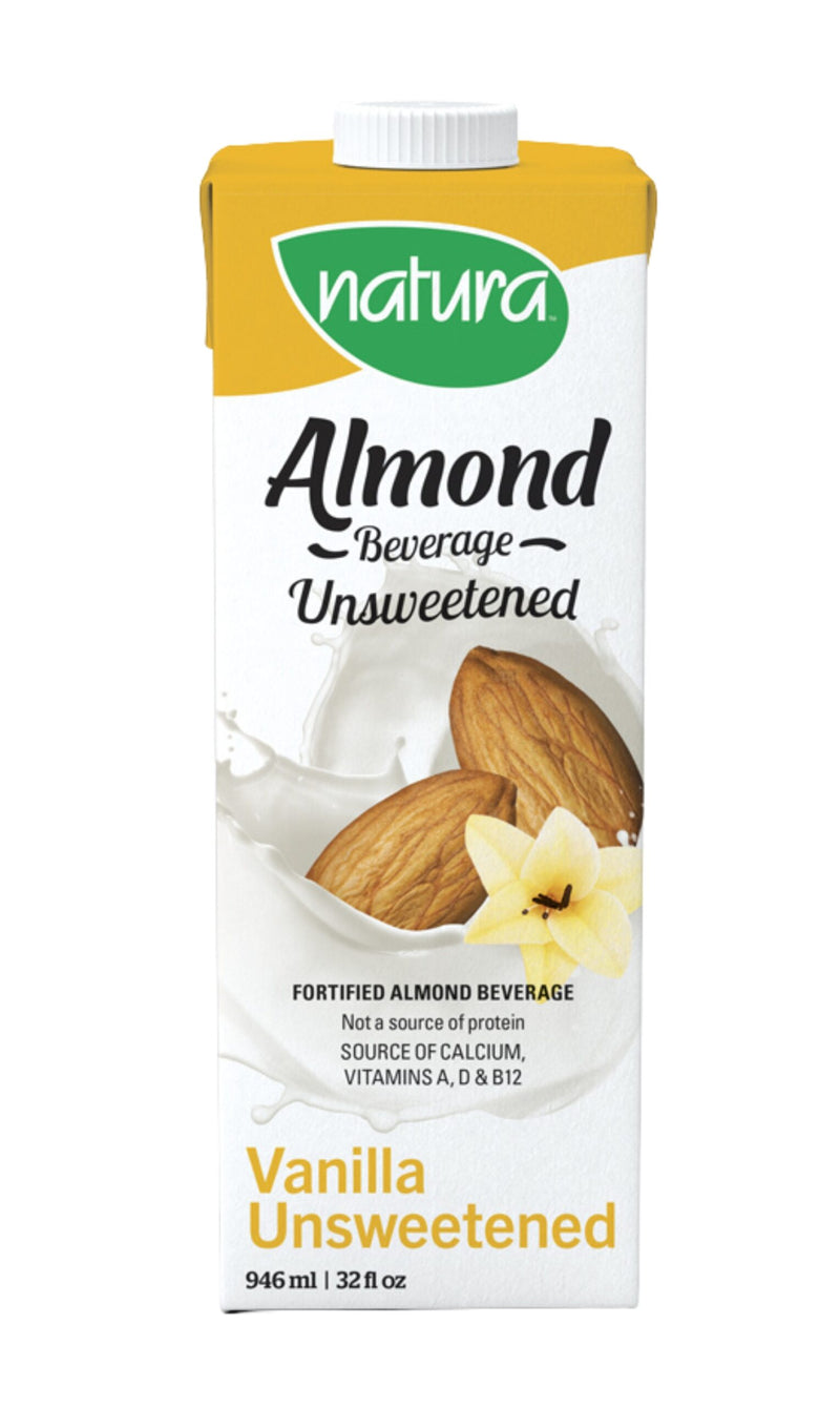 Natur-a Enriched Almond Beverage - Vanilla Unsweetened 946 ml ( Bundle Of 12 Packs ) Exp: 03/26