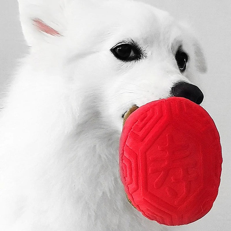 [2 Pack] Nom Waggle Ang Ku Kueh Squeakie Chew Toy