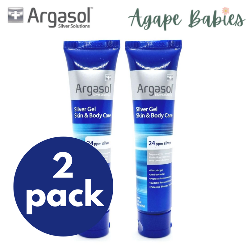 [Bundle Of 2] Argasol Silver Gel 24ppm (1.5oz/44ml) Exp: 09/24  Exp: 03/26