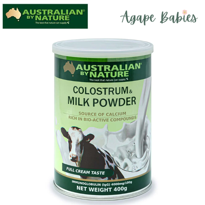 Australian By Nature Colostrum & Milk Powder 4000 lgG, 400 g.