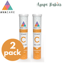 [2-Pack] Avacare Vitamin C 1000 mg Effervescent, 20 tabs