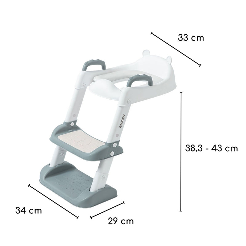 Bonbijou Training Potty Seat With Foldable Step Ladder