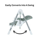 Bonbijou Relax 2-In-1 High Chair With Swing - Green