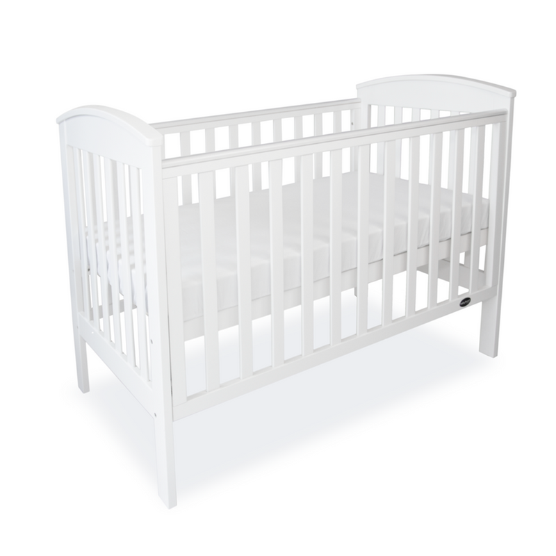 Babyhood Classic Curve Cot  4 In 1 (White) (1 yr warranty)