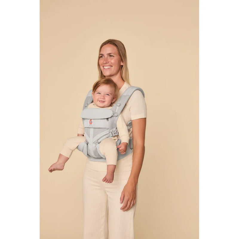 [10 year local warranty] Ergobaby Omni Classic Mesh Baby Carrier - Pearl Grey