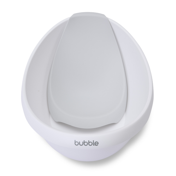 Bubble Baby Bath with Bath Seat - White