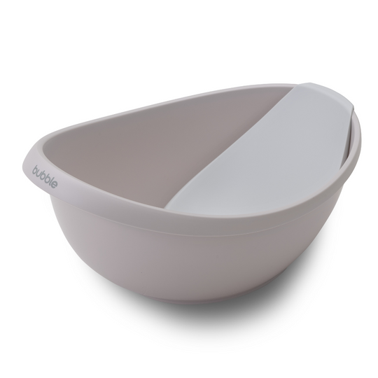 Bubble Baby Bath with Bath Seat - Taupe