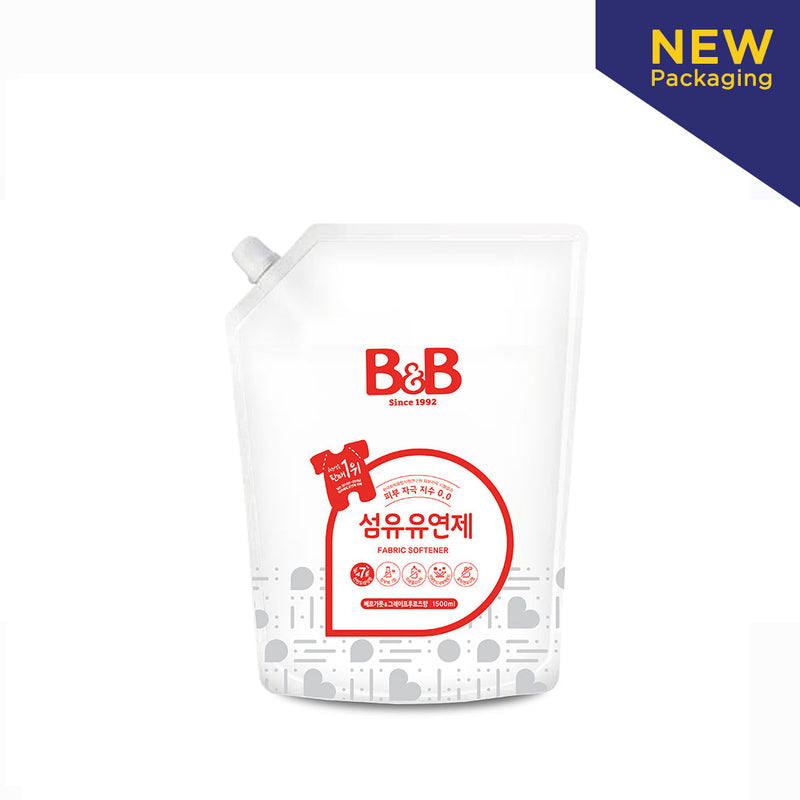 [2-Pack] B&B Fabric Softener Refill Pack 1500ML - 2 Fragrance