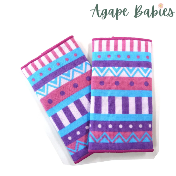 Baby Hopper Reversible Belt Cover - Pink Border