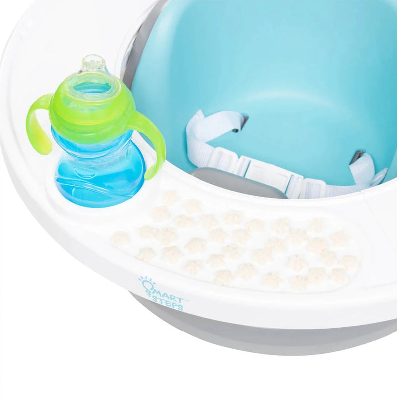 Baby Trend Smart Steps Explore N’ Play 5-in-1 Activity to Booster Seat - Blue Safari Fun
