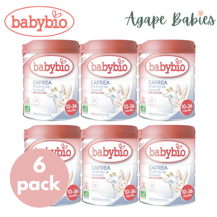 [6-Pack] Babybio Organic Goat Milk Growing UP (10-36month) Formula 800gm x 6 Tins.