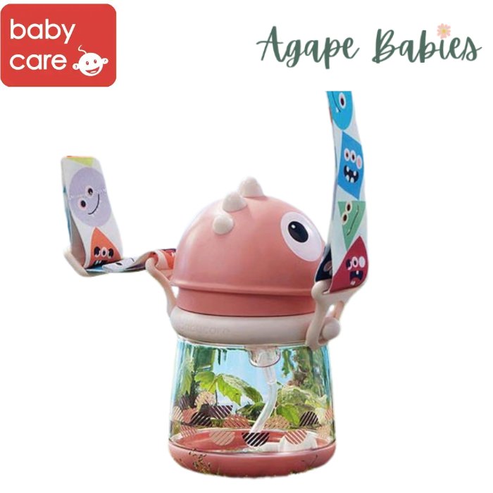 Babycare T-Rex Toby Sippy Cup - 300ml - Pink