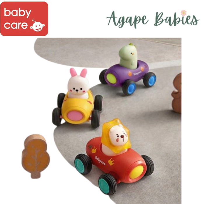 [2-Pack] Babycare Push & Go Car Toy - 3 Styles