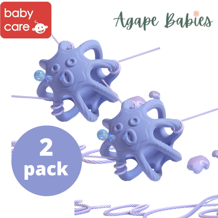 [Bundle Of 2] Babycare Octopus Teether (Purple)