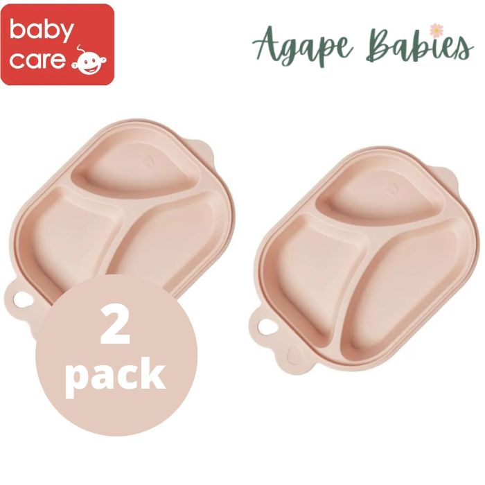 [Pack Of 2] Babycare Baby Fish Plate - Pink