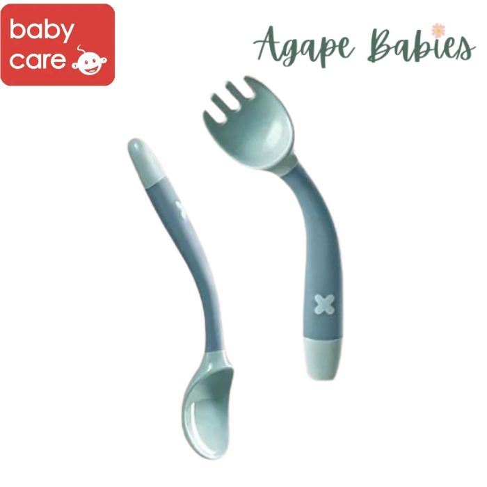 [Pack Of 2] Babycare Baby Spoon & Fork Set - Green