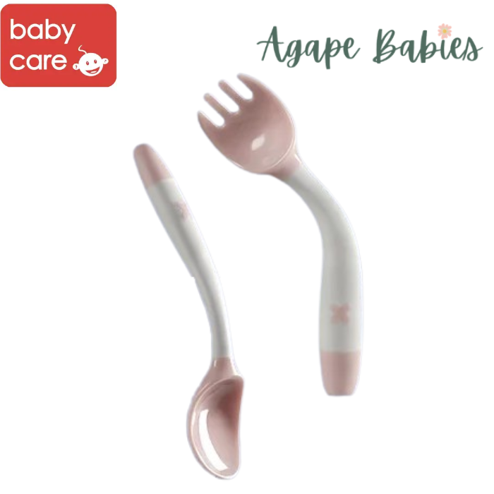 [Pack Of 2] Babycare Baby Spoon & Fork Set - Pink