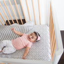(1 Yr Warranty) Babyhood Riya Cot 5-in-1 White/Beech + Breathe Eze Tm Standard Cot Mattress (Bundle)