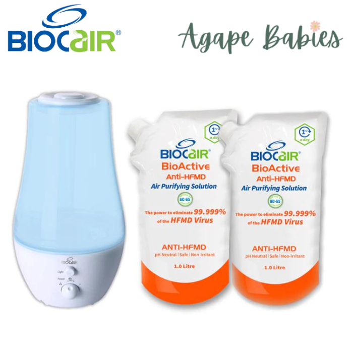 [1 Yr Local Warranty] BioCair Pro II BioActive Anti-HFMD Aerial Disinfection Bundle