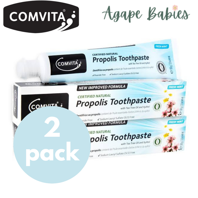 [2-Pack] Comvita Natural Propolis Toothpaste, 100g