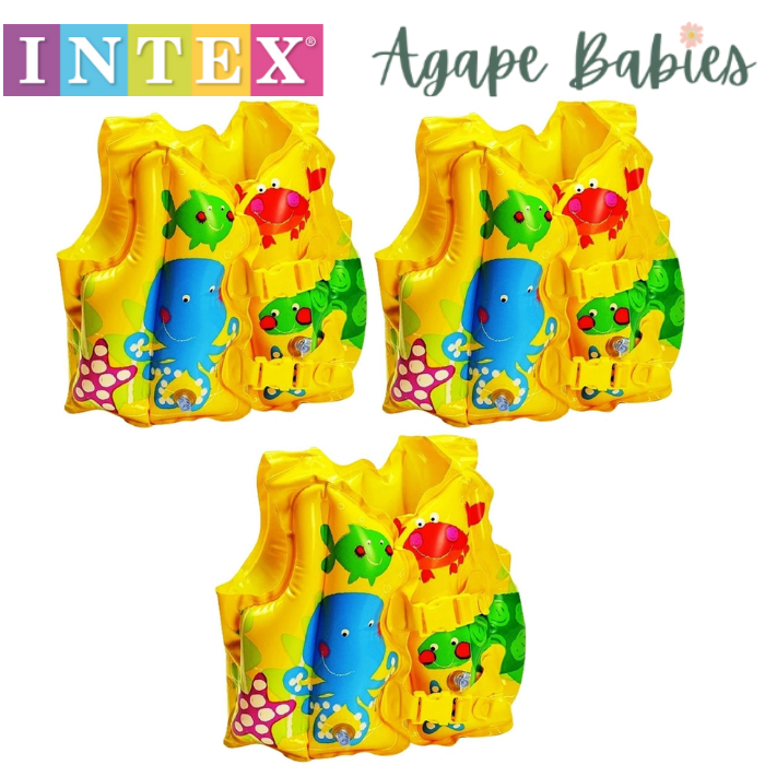 [Bundle Of 3] Intex Tropical  Buddies  Svim Vest, Ages 3-5