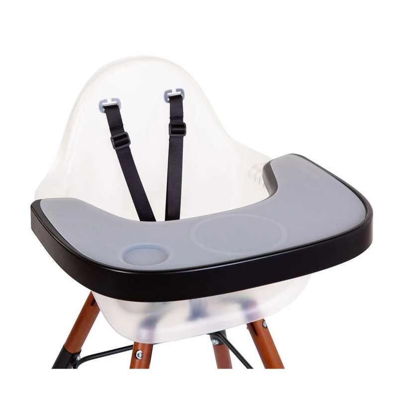 Childhome Evolu Feeding Tray + Silicone Placemat - Black