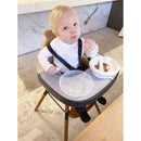 Childhome Evolu Feeding Tray + Silicone Placemat - Black