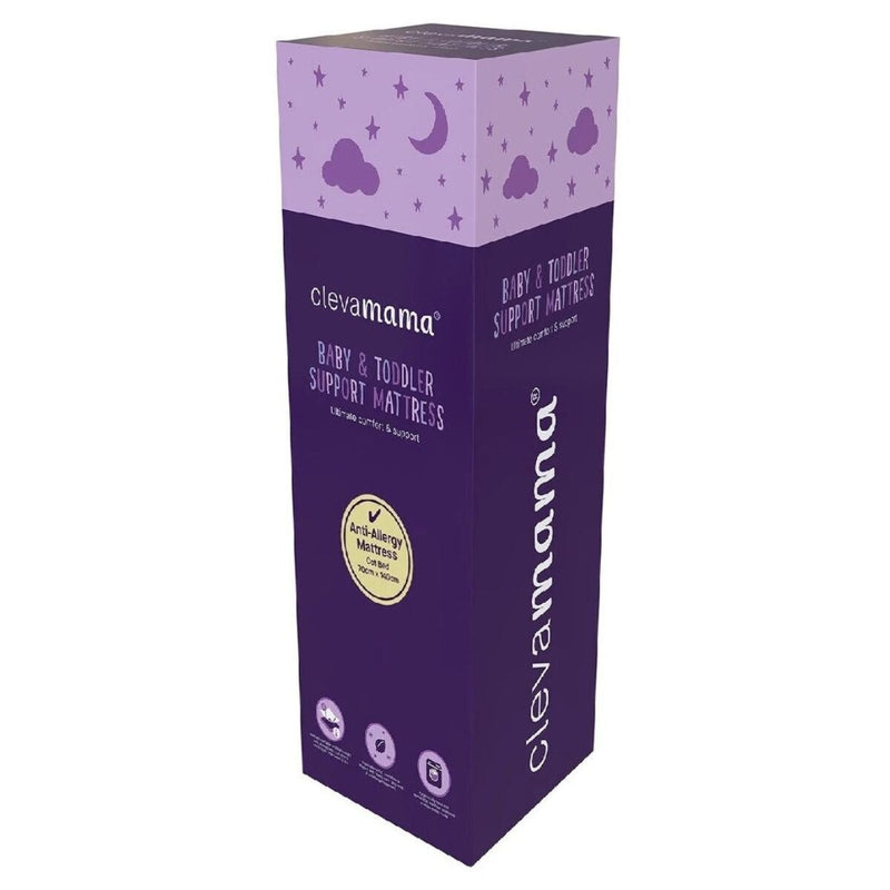 Clevamama Waterproof Support Cot Mattress - 60x120x10cm