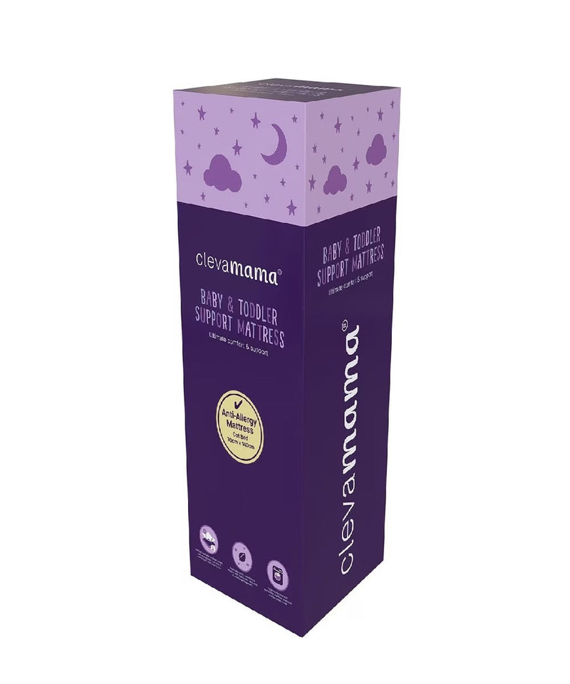 Clevamama Waterproof Support Cot Bed Mattress - 70x140x10cm