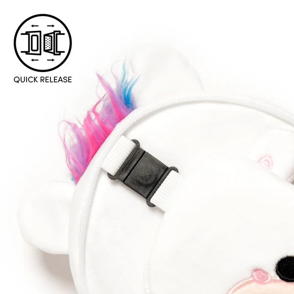 Travelmall 3D Shaped Travel Pillow & with Eye Mask Set - Unicorn