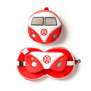 Travelmall 3D Volkswagen Shaped Travel Pillow & with Eye Mask Set
