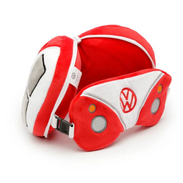 Travelmall 3D Volkswagen Shaped Travel Pillow & with Eye Mask Set