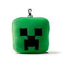 Travelmall Minecraft Creeper Shaped Plush Travel Pillow & Eye Mask Set