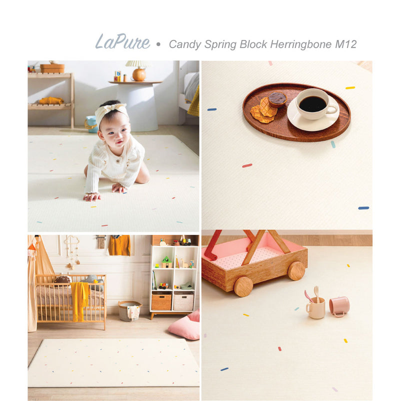 [1 Yr Local Warranty] Parklon LaPure Candy Spring Block Herringbone (M12)Size: 1900x1300x12mm