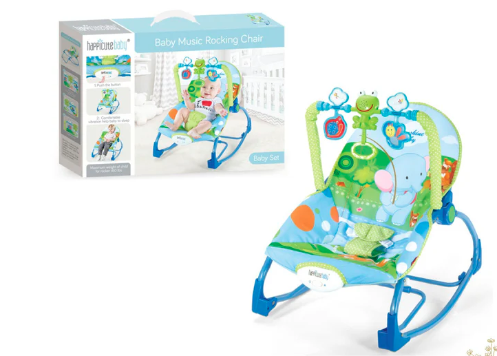 Maya & Friends Baby Rocking Chair - Blue